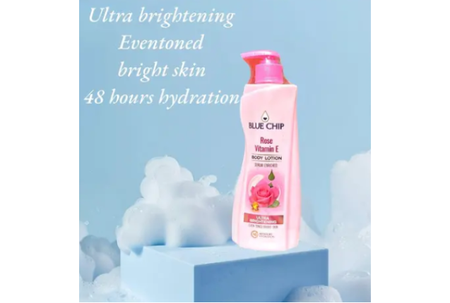 BLUE CHIP BODY LOTION ROSE VITAMIN E 500ml x 36