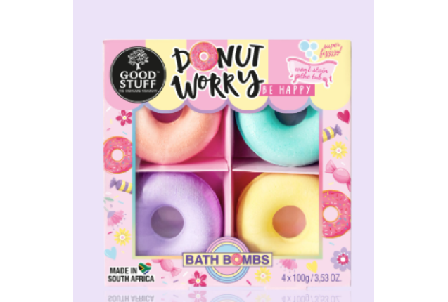 Gift Set Donut Worry Bath Bombs x 6