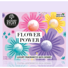 Flower Power Luxury Fragranced Bath Bombs Gift Set x 6