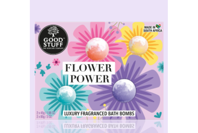 Flower Power Luxury Fragranced Bath Bombs Gift Set x 6