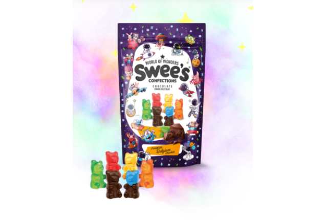 Swee's -  Super Compound Chocolate  Coated Jelly Bears - 100g x 12