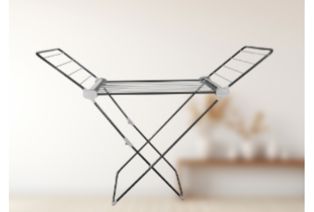 LENDA WINGED ALUMINUM CLOTHES DRYING RACK