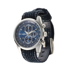 GRANDEUR PLUS Okayama Denim Chronograph Quartz Wrist Watch - Model GRP001D7