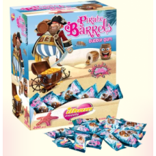 Pirate Barrels Cola Flavoured SINGLE FLOW PACK BUBBLE GUM- 4.6g x 6