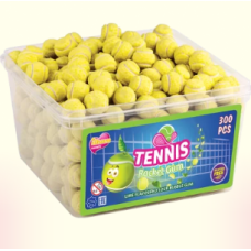 Tennis Ball Lime/Lemon Flavoured Bubble Gum - 5g x 6