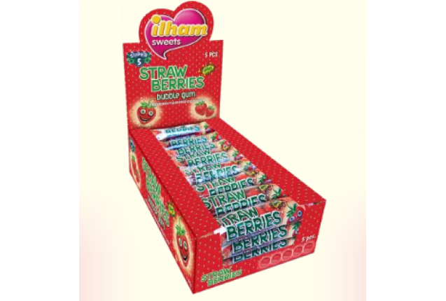 SUPER 5 WATERMELON FLOW PACK BUBBLE GUM - 23g x 12
