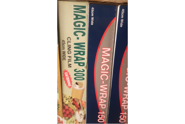 Magic Wrap Cling Film – BPA-Free, Extra Strong Plastic Wrap for Food Storage | Microwave Safe & Leak