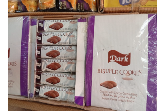 Bisufle Dark Chocolate Cookies – Rich Cocoa Biscuit Snack | 100g