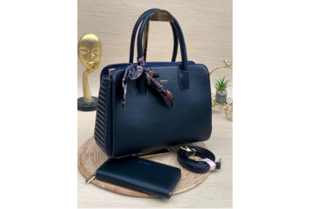 Bagco 2-in-1 Leather Handbag Set – Stylish & Functional Women's Tote with Detachable Strap and Inner