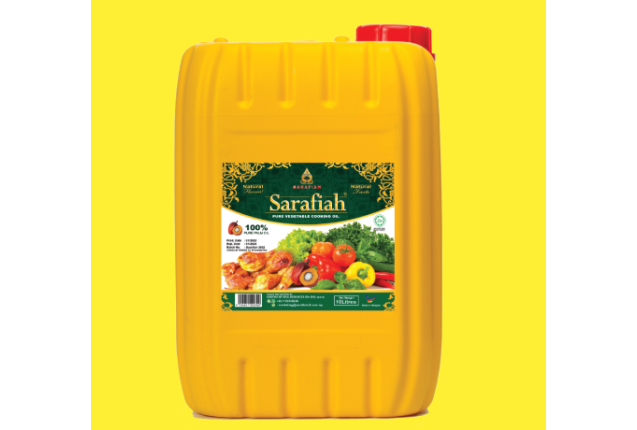 Sarafiah Vegetable Cooking Oil – 100% Pure, Cholesterol-Free, Multi-Use Edible Oil - 10L