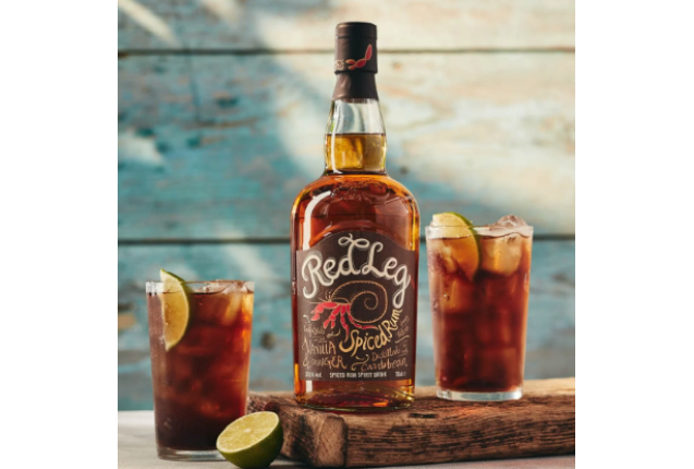 RedLeg Spiced Rum 70cl – Caribbean Rum Infused with Jamaican Vanilla & Ginger – 37.5% ABV x 6