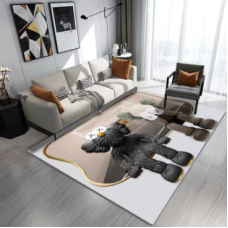 KAWS Companion Area Rug – Modern Art Living Room Carpet, Soft & Durable