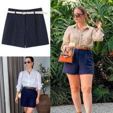 Chic Zara Belted Short