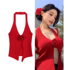 Knitted  Halterneck Top