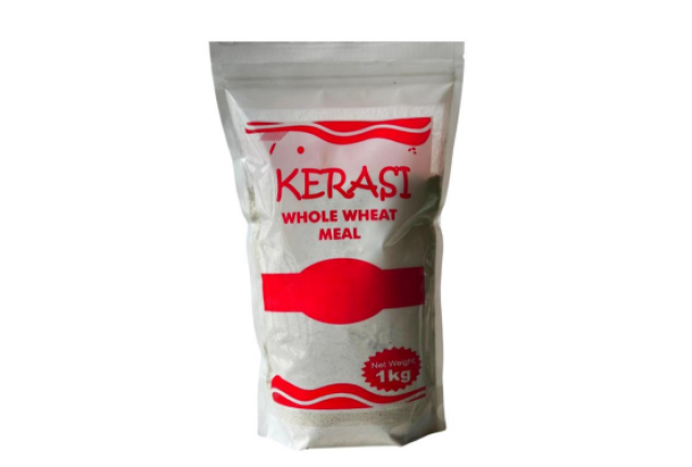 Kerasi Whole Wheat Meal 1kg – High-Fiber, Stone-Milled Wholegrain Flour for Healthy Cooking x 10