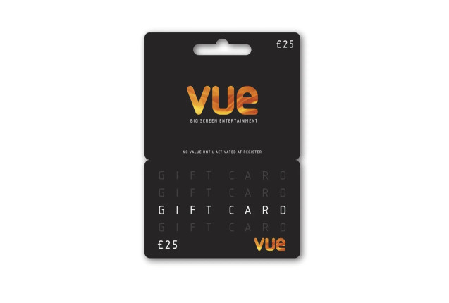 VUE Gift Card – Perfect Cinema Gift for Movie Lovers Instant Entertainment Voucher