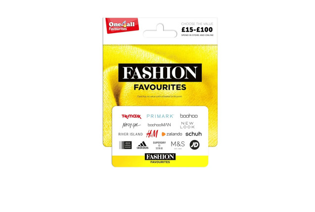 One4all Fashion Favourites Gift Card – UK Redemption, Delivered by Post -Ideal Gift for Fashion Love