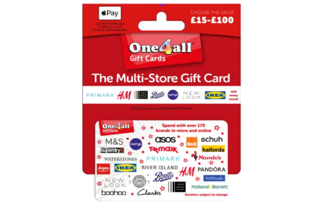 One4all UK Physical Gift Card – Redeemable In-Store & Online, Delivered by Post