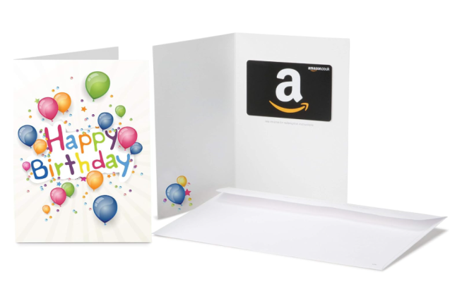 Amazon.co.uk Gift Card in Greeting Card – Personalised eGift for UK