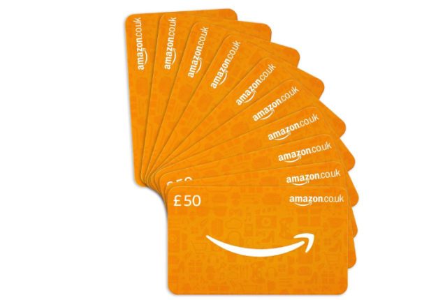 Amazon.co.uk £60 Gift Cards – 10-Pack in Black & Silver Mini Envelopes | Perfect Gift Set