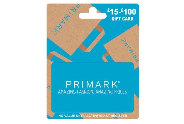 Primark Gift Card – UK & NI Redemption Only – Physical Card Delivered by Post