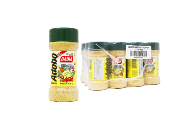 Badia Adobo Without Pepper - Badia Adobo Without Pepper – No-Pepper All-Purpose Seasoning- 3.75oz x 12