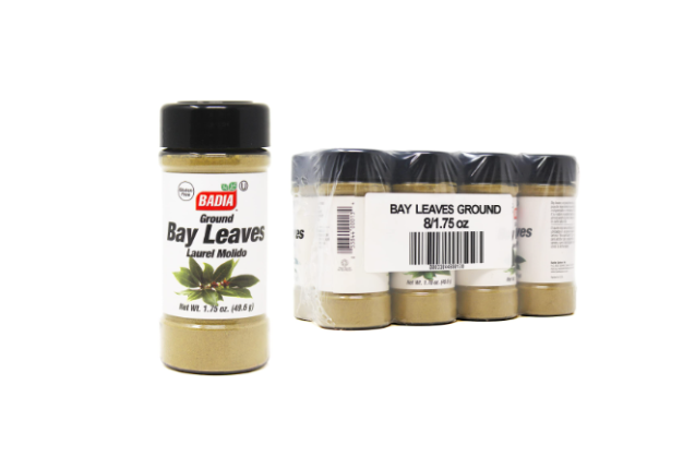 Badia Ground Bay Leaves – 1.75 oz of Aromatic, Gluten-Free, Kosher Spice x 8