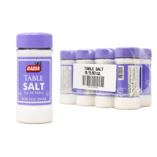 Badia Table Salt 5.5 oz - Fine Grain, Versatile Cooking & Baking Salt x