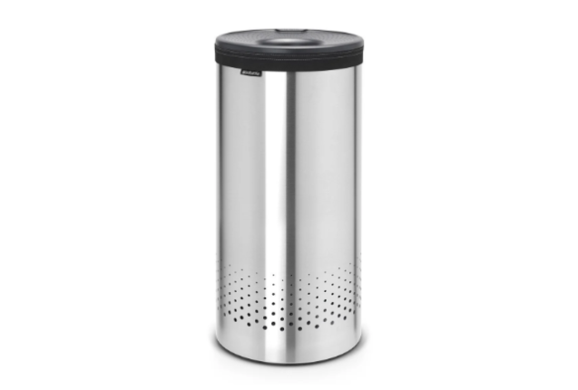 Brabantia Laundry Bin 35L Matt Steel with Plastic Lid – Durable, Stylish & Ventilated Laundry Basket