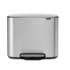 Brabantia Bo Pedal Bin 3 x 11L Matt Stee