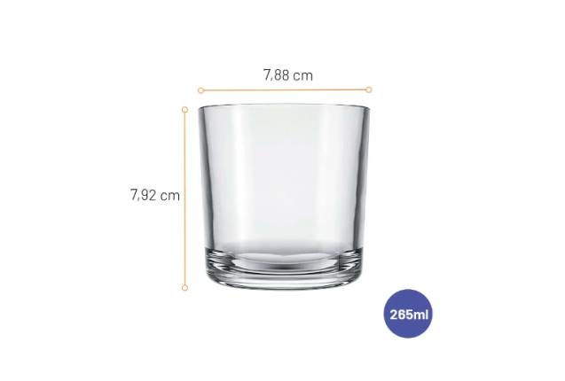 The Nadir BAR Rocks Tumbler 265ml x 24