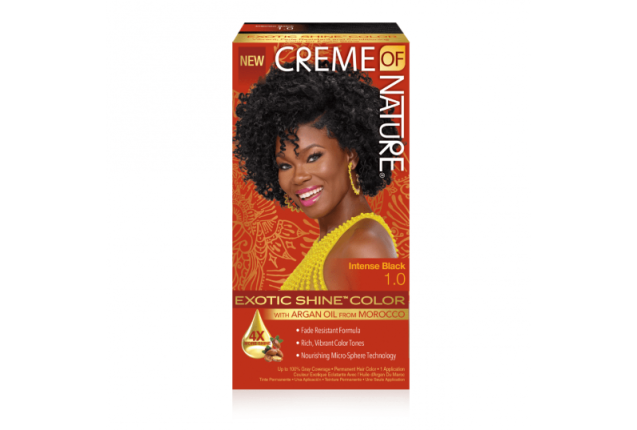 Gel Hair Color 1.0 Intense Black – Long-Lasting, Ammonia-Free Hair Dye for Men & Women x 12