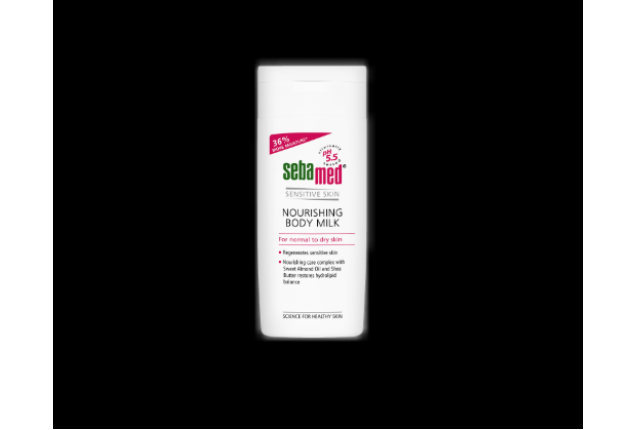 Sebamed Sensitive Skin Nourishing Body Milk 400ml –pH 5.5, Shea Butter & Jojoba Oil Hydrating Lotion x 6
