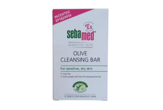 Sebamed Sensitive Skin Olive Cleansing Bar 150g – Gentle Soap-Free Cleanser with Natural Olive Oil x 6