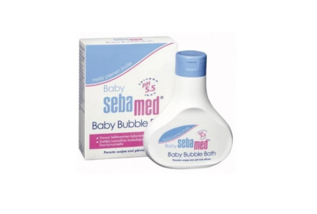 Sebamed Baby Bubble Bath 200 ml – Gentle, pH 5.5, Tear‑Free | Soap‑Free Baby Cleanser x 6
