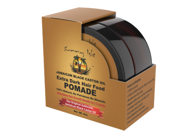 Sunny Isle Extra Dark Jamaican Black Castor Oil Hair Pomade 4 oz – Natural Frizz Control & Scalp x 12