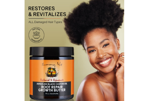 Sunny Isle Jamaican Black Castor Oil Root Repair Growth Butter 4 oz – Natural Hair Growth & Damage R x 6