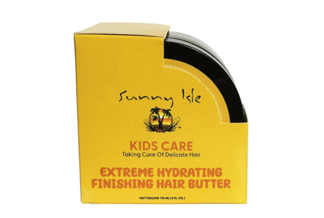 Sunny Isle Kids Care Extreme Hydrating Finishing Hair Butter – 4 oz | Moisturizing Leave-In Butter f x 12
