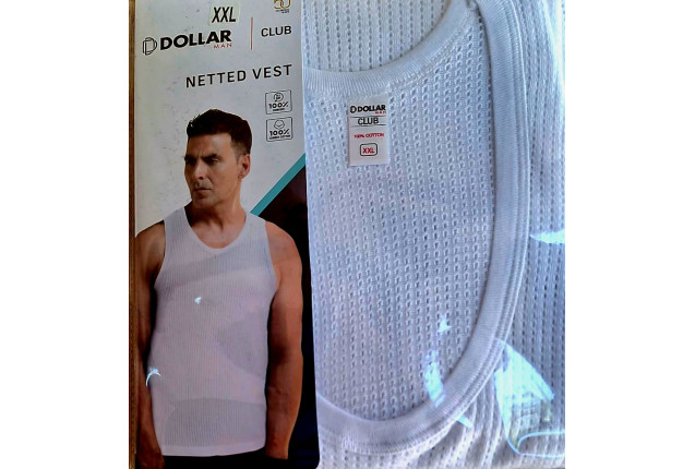Dollar Club Men’s Netted Vest – Breathable, Lightweight Cotton Sleeveless Innerwear for D  pack of 1 x 120