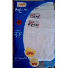 Dollar Bigboss Men’s White Brief – 100% 