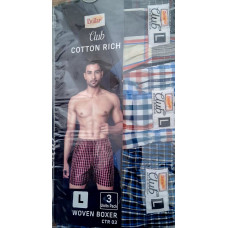 Dollar Club Men’s Woven Cotton Boxers – 