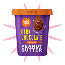 Yogabar Crunchy Dark Chocolate Peanut Butter 400 g – High‑Protein, Guilt‑Fr