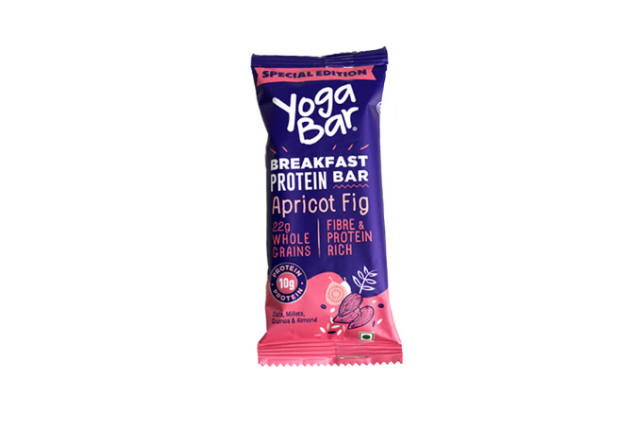 Yogabar Apricot Fig Breakfast Bar 45 g – Healthy Whole Grain Protein & Fiber Snack x 144