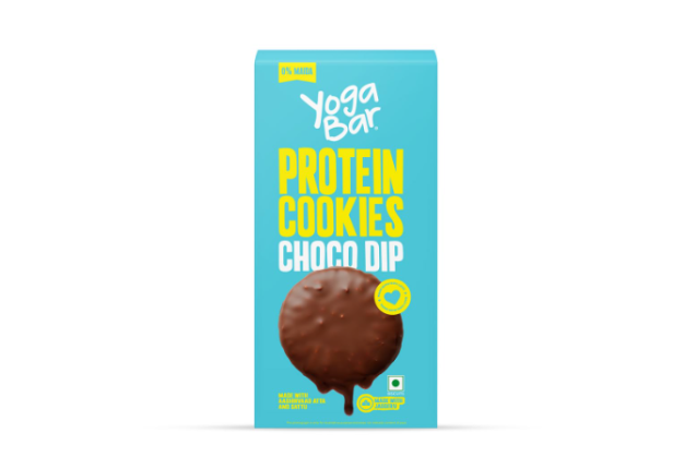 Yogabar Protein Cookies – Choco Dip 60 g (4 Packs of 15 g) x 90