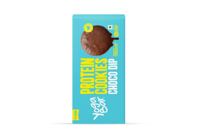 Yogabar Protein Cookies – Choco Dip 60 g (4 Packs of 15 g) x 90