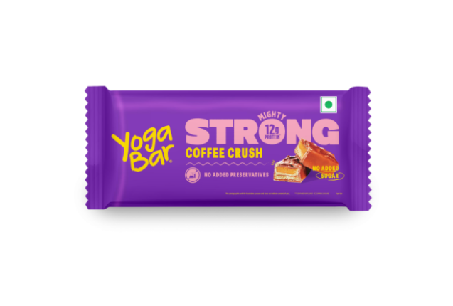 YogoBar Mighty Strong Coffee Crush – 12g Protein Enrobed Bar 50g x 144