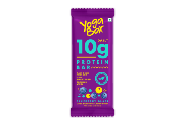 YogoBar Blueberry Blast 10g Protein Bar – Clean, Cold-Pressed, Gluten-Free 50g x 144