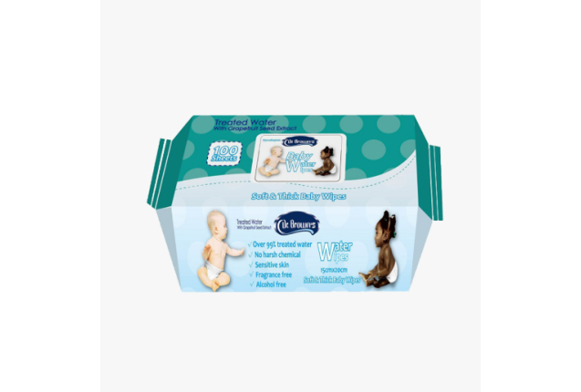 Dr. Brown’s Baby Water Wipes – 99.9% Purified Water • Hypoallergenic • Sensitive Skin x 24