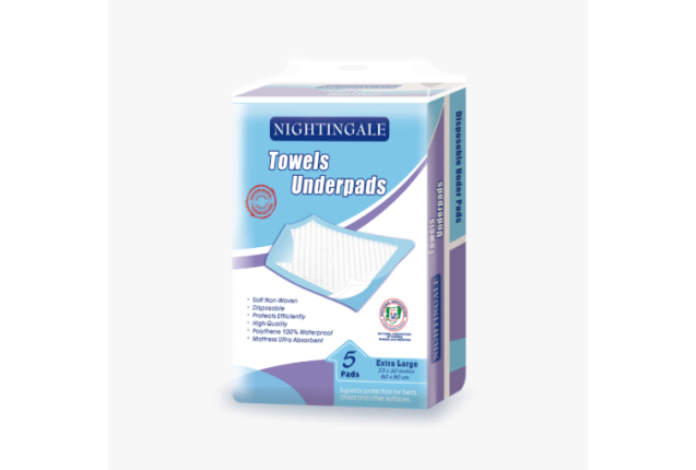 Dr. Brown’s Nightingale Underlay Pad– SuperAbsorbent Disposable Bed Protection for Maternity & Adult x 10