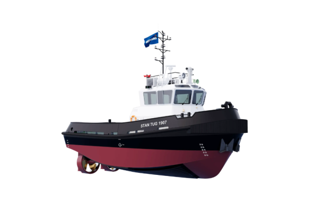 Stan Tug 1907 – 30 t Bollard Pull Coastal & Harbour Tug • Bow Thruster, Fire‑Fighting, Crane